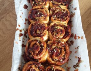 Jam-baconrolls