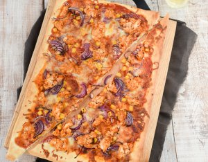 Recept: BBQ chicken pizza