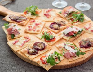 Recept: Flammkuchen hapjes