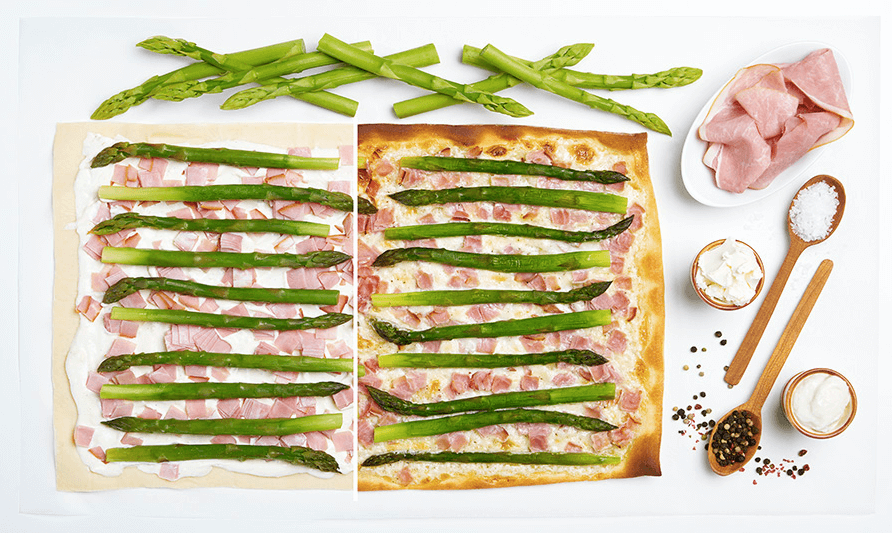 Asperge flammkuchen