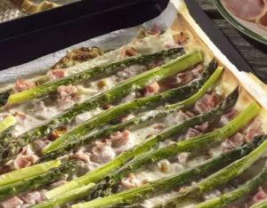 Recept: Asperge Flammkuchen