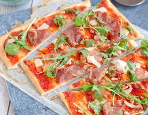 Recept: Pizza Parmaham