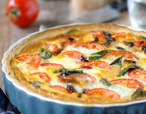 Quiche caprese