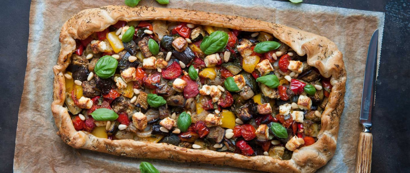 Galette geroosterde ratatouille