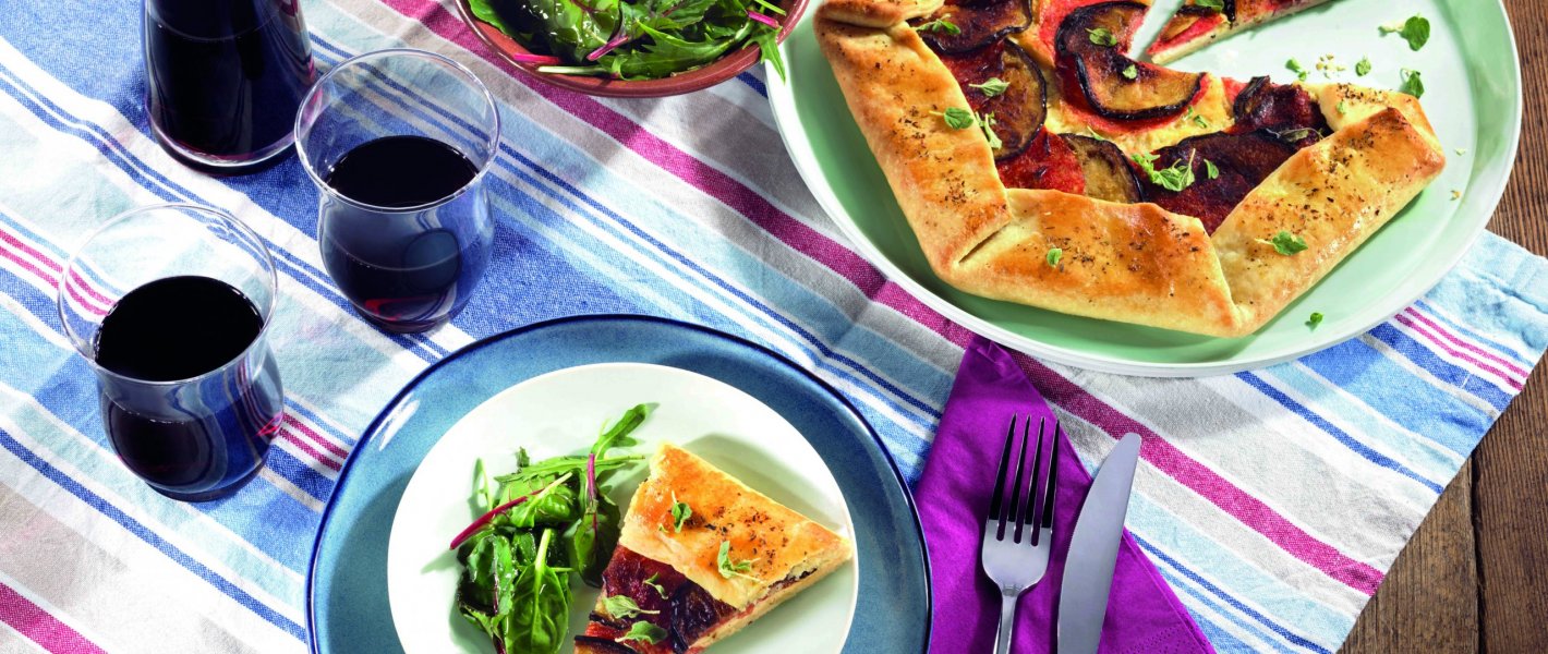 Galette met aubergine - Tante Fanny