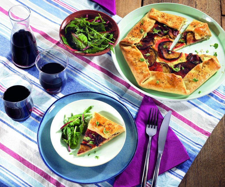 Galette met aubergine - Tante Fanny