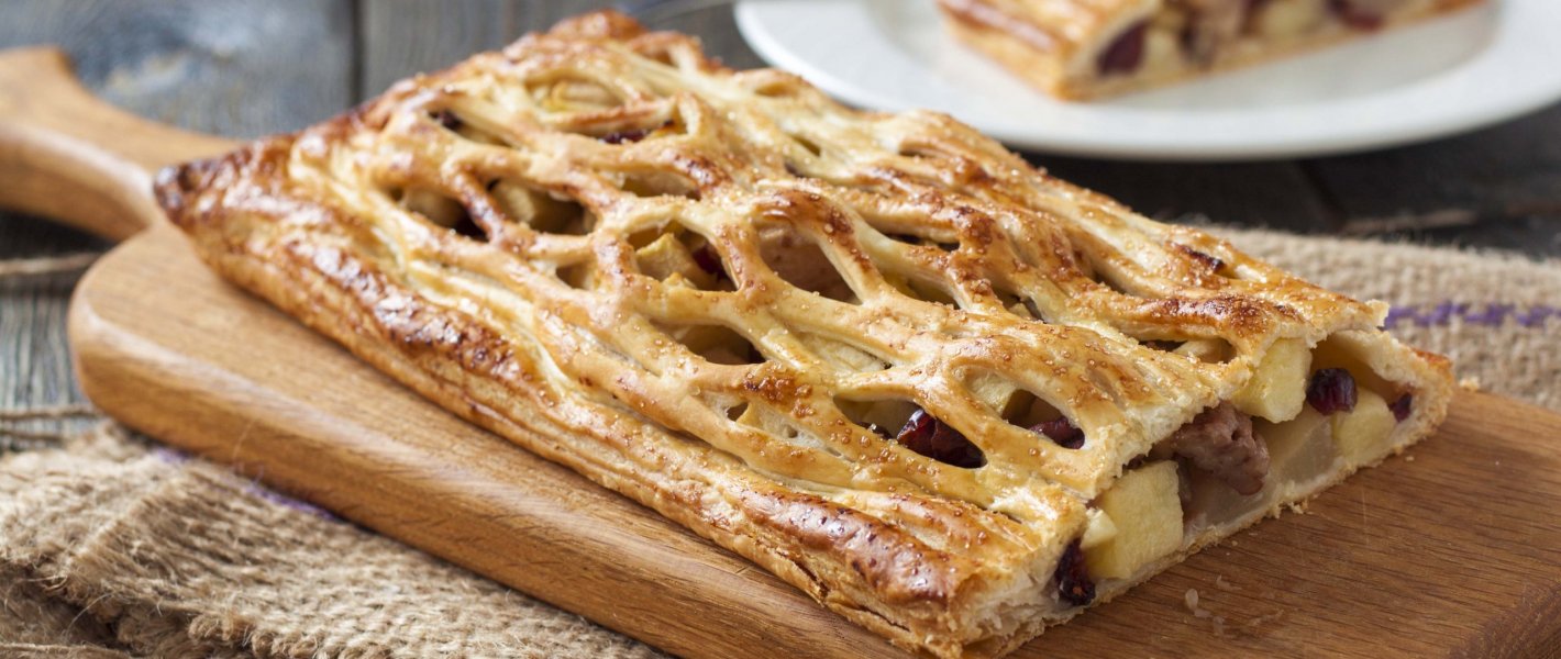 Strudel met appels en peren