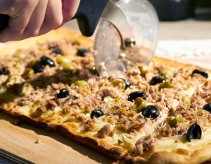 Recept: Maaltijdpizza met tonijn