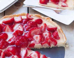 Recept: Aardbeienvlaai