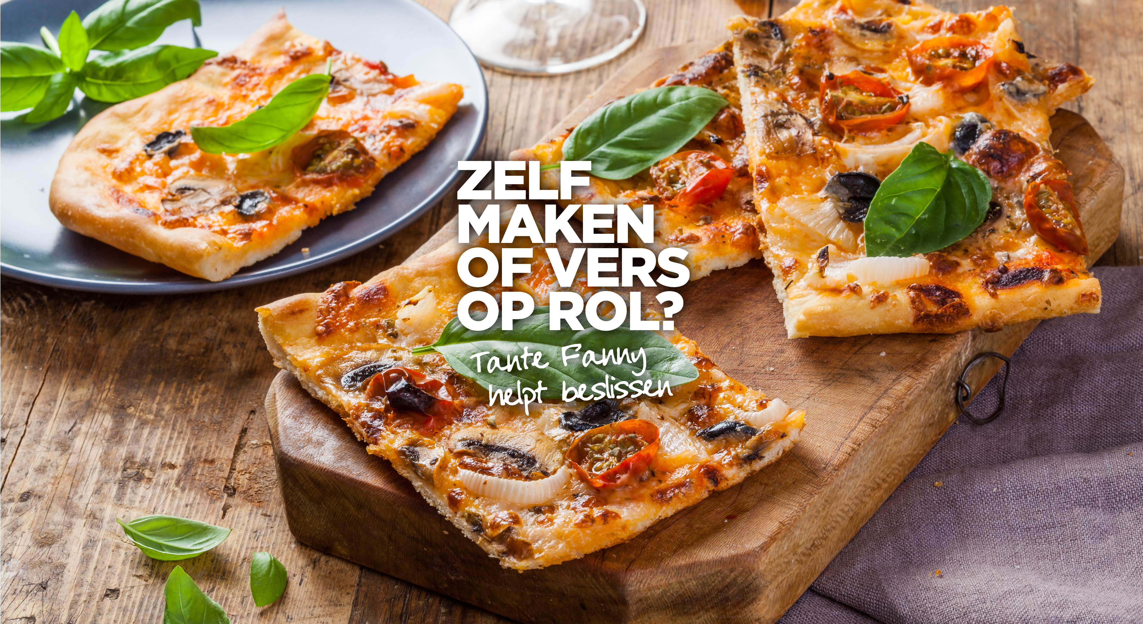 Pizzadeeg maken of kies je voor pizzadeeg op rol? Tante Fanny