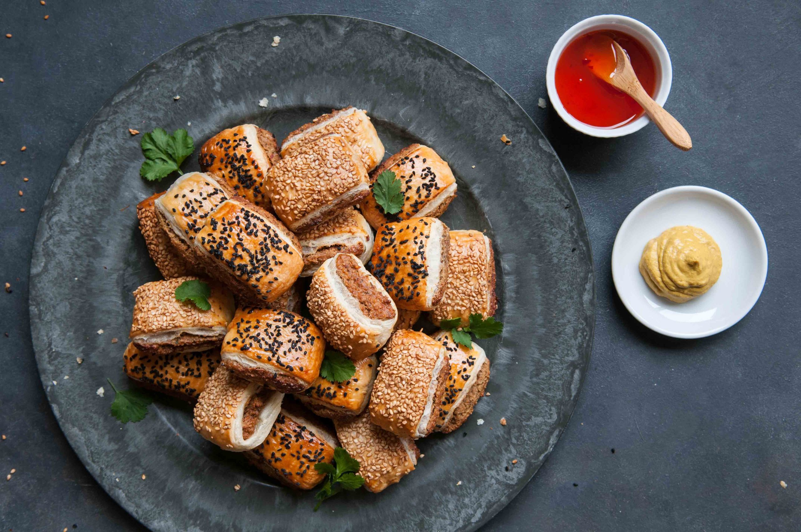 vegetarische snack vega saucijzenhapjes - Tante Fanny