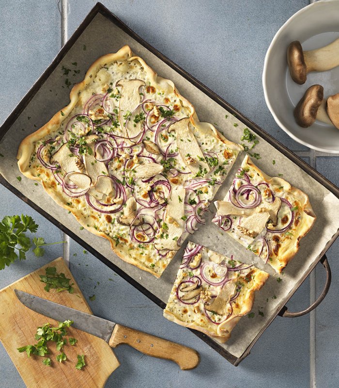 Recept: Flammkuchen met champignons en ui - Tante Fanny