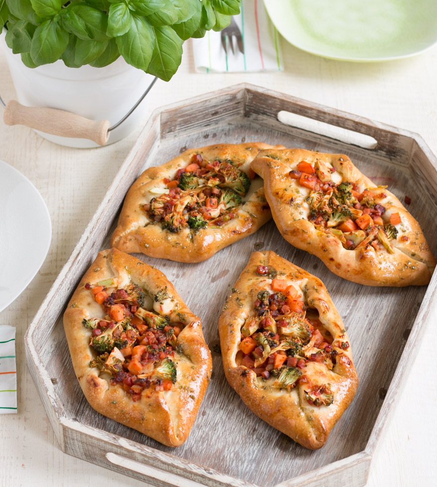 Pizzaschuitjes met broccoli - Tante Fanny