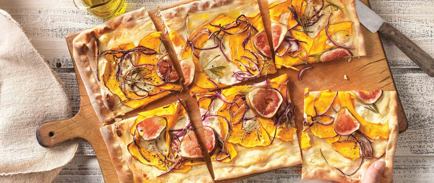 Recept: Flammkuchen met pompoen en vijgen - Tante Fanny