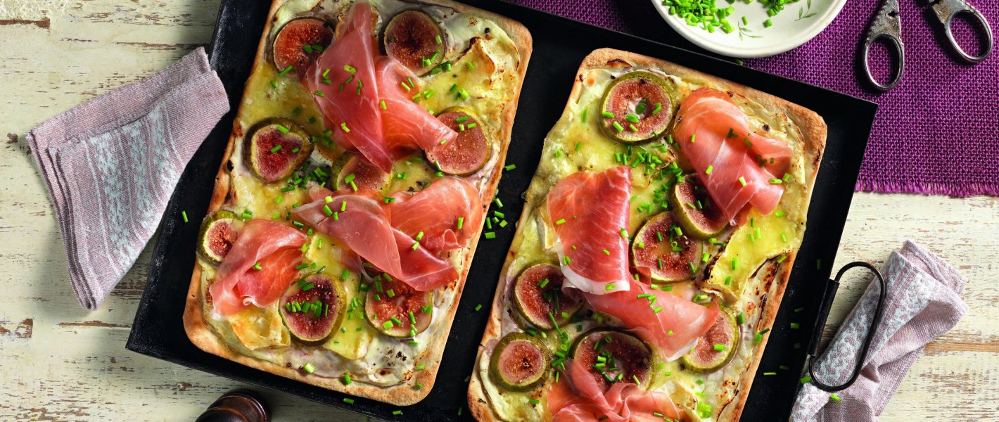 Recept: flammkuchen met camembert, prosciutto en vijgen - Tante Fanny