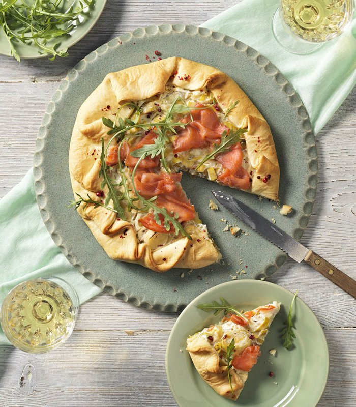 Recept: pikante galette met gerookte zalm - Tante Fanny