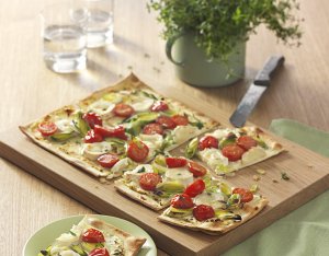 Recept: flammkuchen met tomaten en geitenkaas