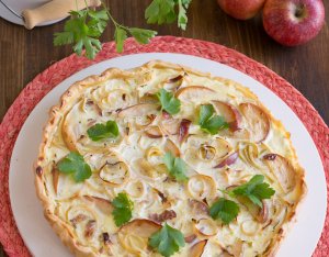 Recept: quiche met appel en prei