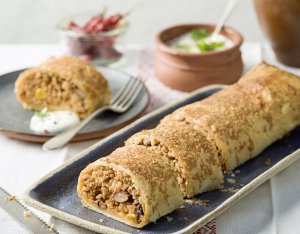 Pittige strudel met Chili Con Carne