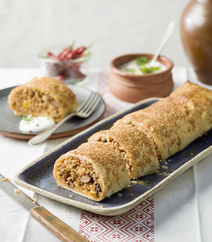 Pittige strudel met chili concarne - Tante Fanny