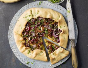 Vegan galette met kikkererwten