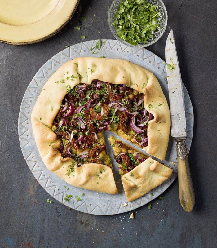 Vegan galette met kikkererwten - Tante Fanny