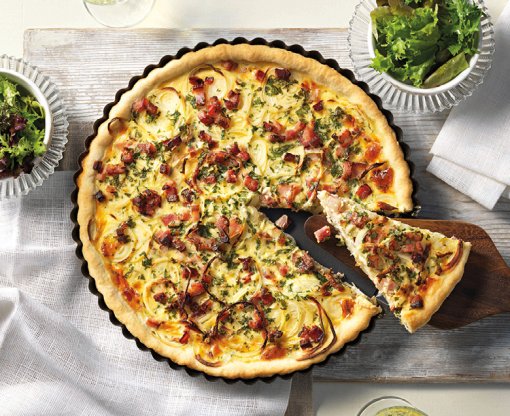 Rond met quiche
