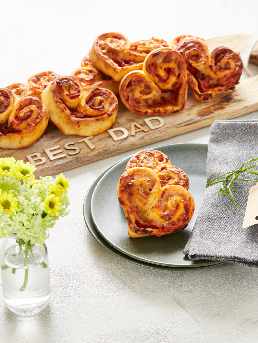 Pizza hartjes voor vaderdag - Recept Tante Fanny