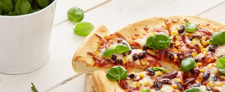 Recept - pizza Tex Mex - vers pizzadeeg -Tante Fanny