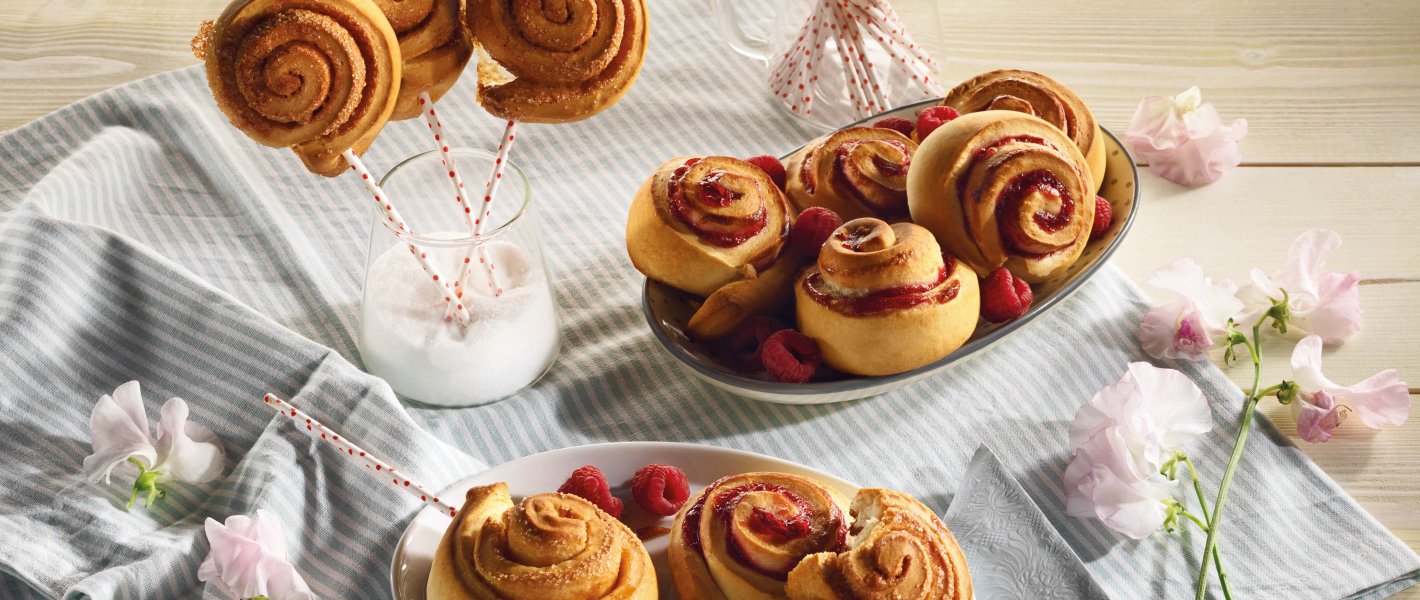 Recept - koffiebroodje kaneel of frambozen - vers gistdeeg - Tante Fanny