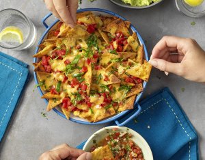 Recept: Flammkuchen nachos