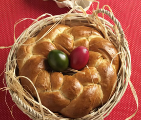 Recept: Paaskrans met ei