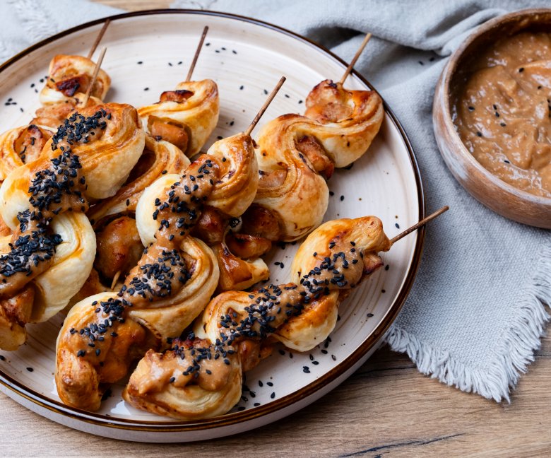 kipspiesjes met sate maken