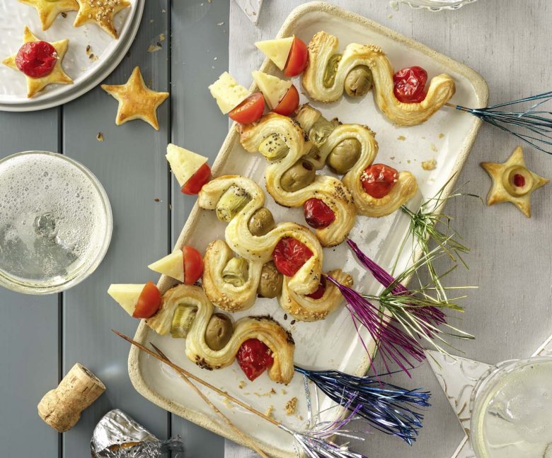 Bladerdeeg snack vuurpijlen