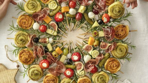 Borrelplank hapjes - Tante Fanny vers bladerdeeg