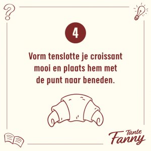 croissant oprollen stappenplan 4