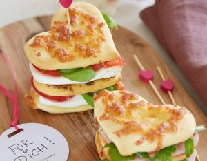 Recept: Pizzahart sandwiches