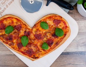 Recept: pizzahart met salami