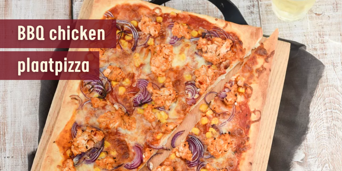 bbq chicken plaatpizza