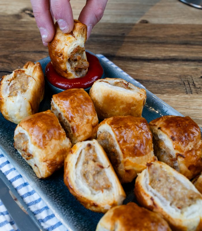 mini kipsaucijzenbroodjes