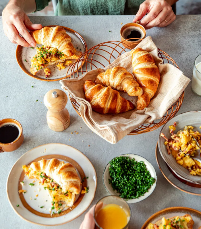 croissant met eiersalade